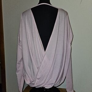 GAP Fit Pink Top Long Sleeves Large EUC